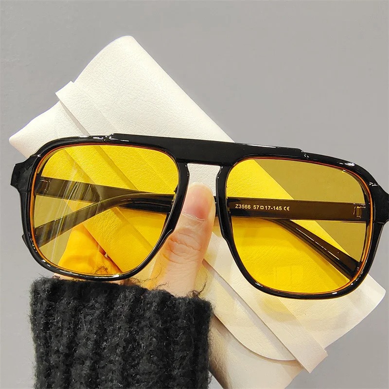 Outdoor Sport Glasses - 新しい特大フレームサングラスクラシック女性用スポーツ眼鏡ヴィンテージブランドデザインシェード UV400 メガネトレンディなメガネ