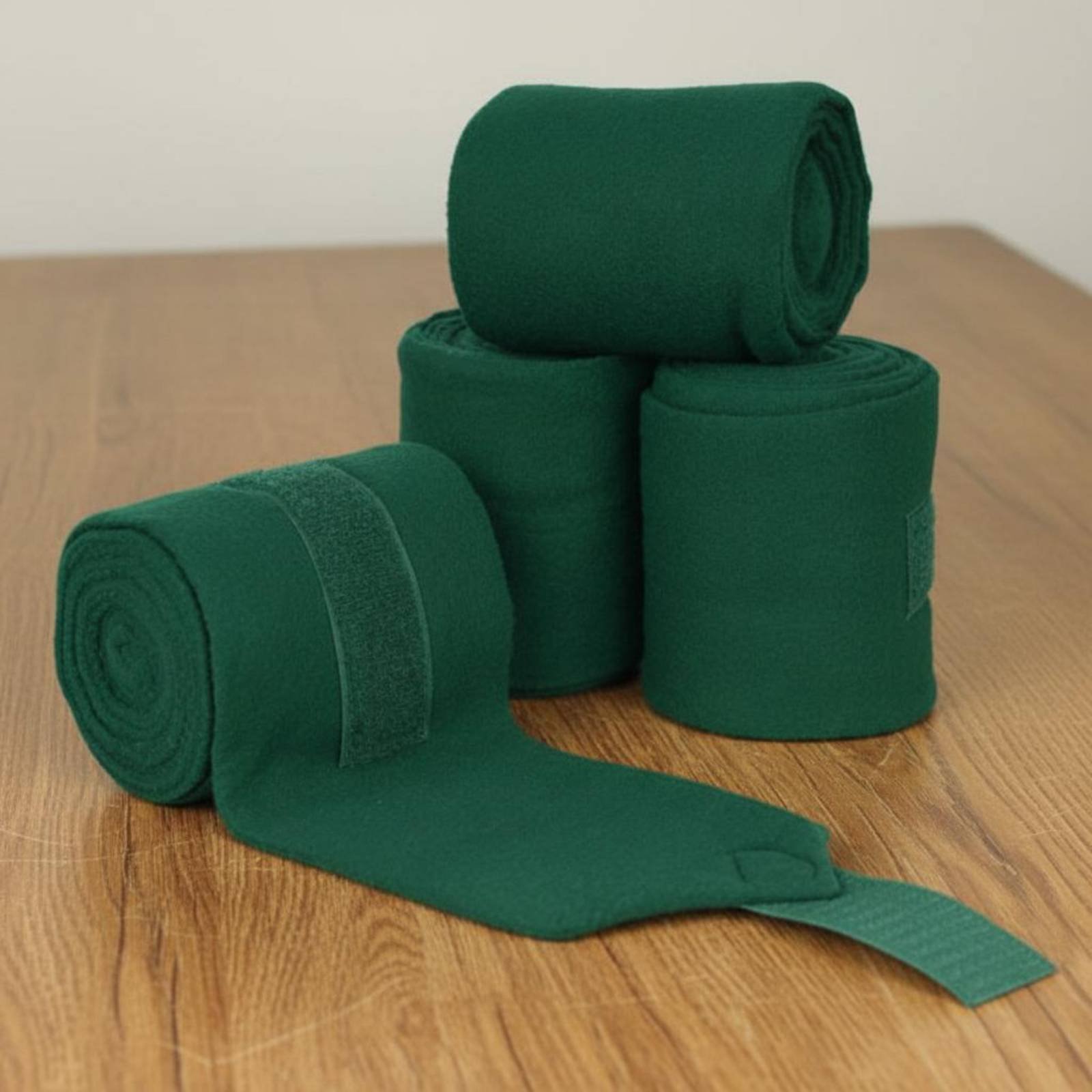 Polo Wraps Fleece - 4ピースポロラップ ソフトフリース馬用ラップ 馬脚用ラップ ロング厩舎用ラップ フックアンドループ式