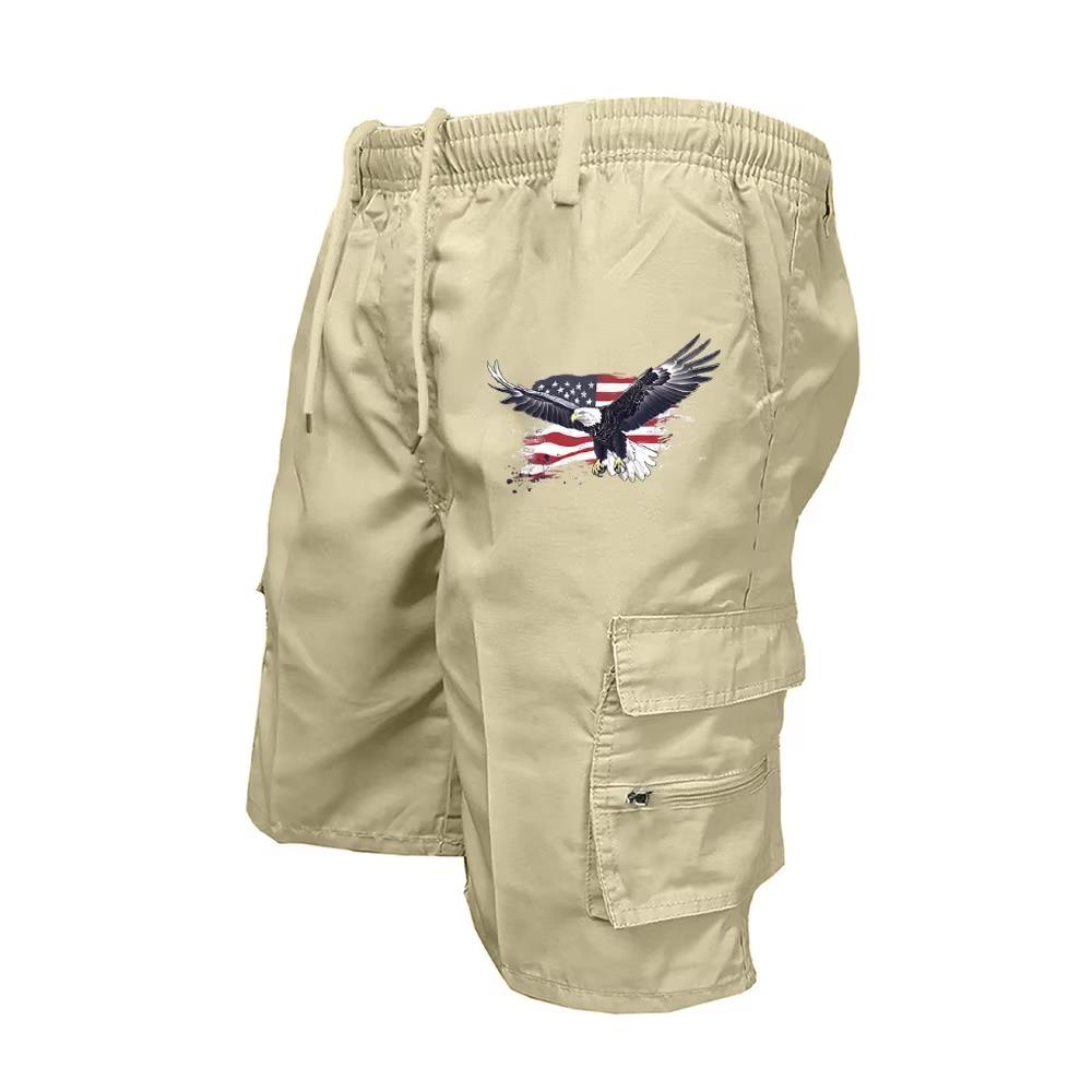 Outdoor Sport Gear - 2026年 メンズ カーゴショーツ ウエストゴム サイクリングショーツ マルチポケット