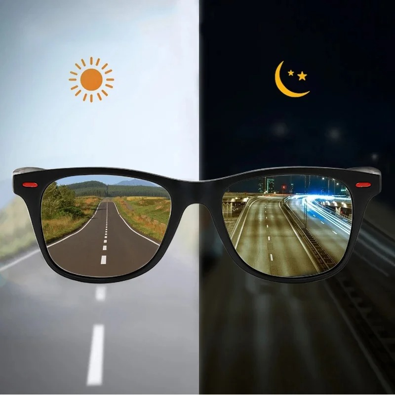 Outdoor Sport Glasses - クラシックレトロ PC フレームサングラス男性屋外スポーツサングラス昼夜視力ドライバーナイトアイウェア女性 UV400 ゴーグル