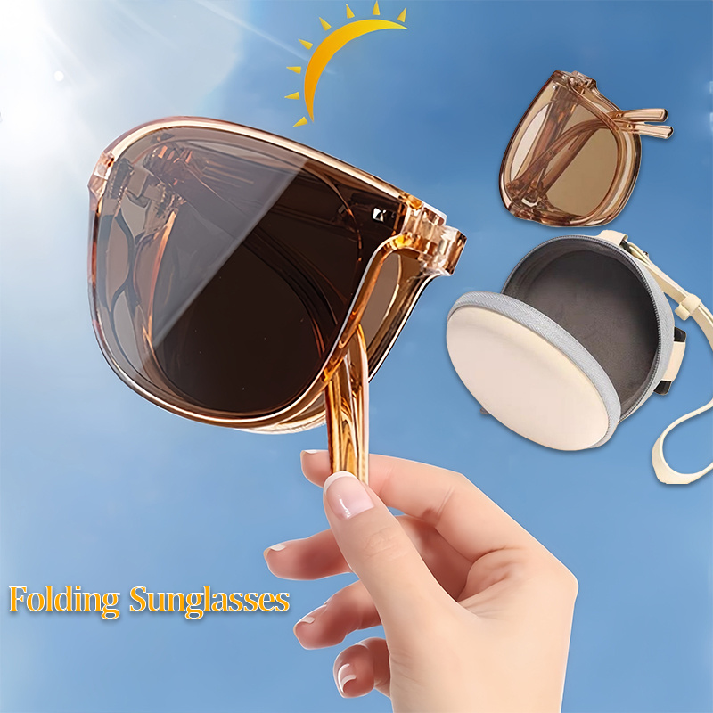 Outdoor Sport Glasses - 折りたたみ式サングラス - 装飾レンズ付きの軽量でエレガントなメガネ、旅行やアウトドアスポーツに最適