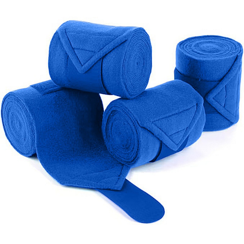 Polo Wraps Fleece - 4パック 馬用ポロラップ アップグレード版 ブリンブリン付き馬用レッグラップ フリース製レッグラップ 馬場馬術用品