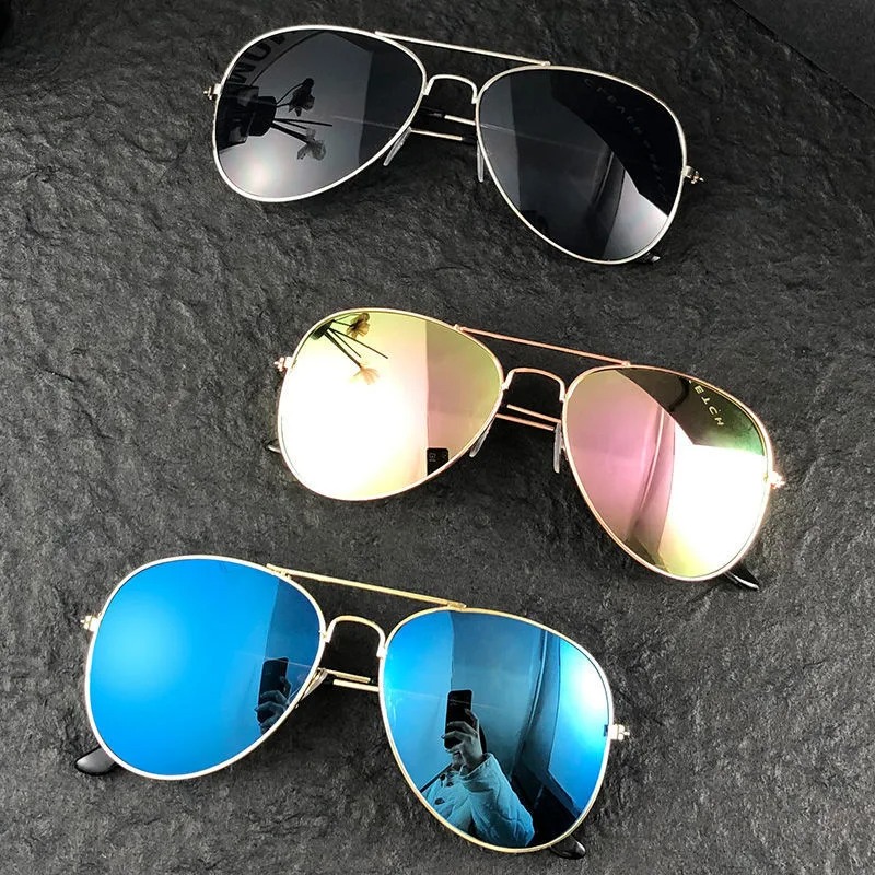 新しいファッションクラシックメガネ男性用アビエイターメタルフ - Outdoor Sport Glasses のレビューと価格