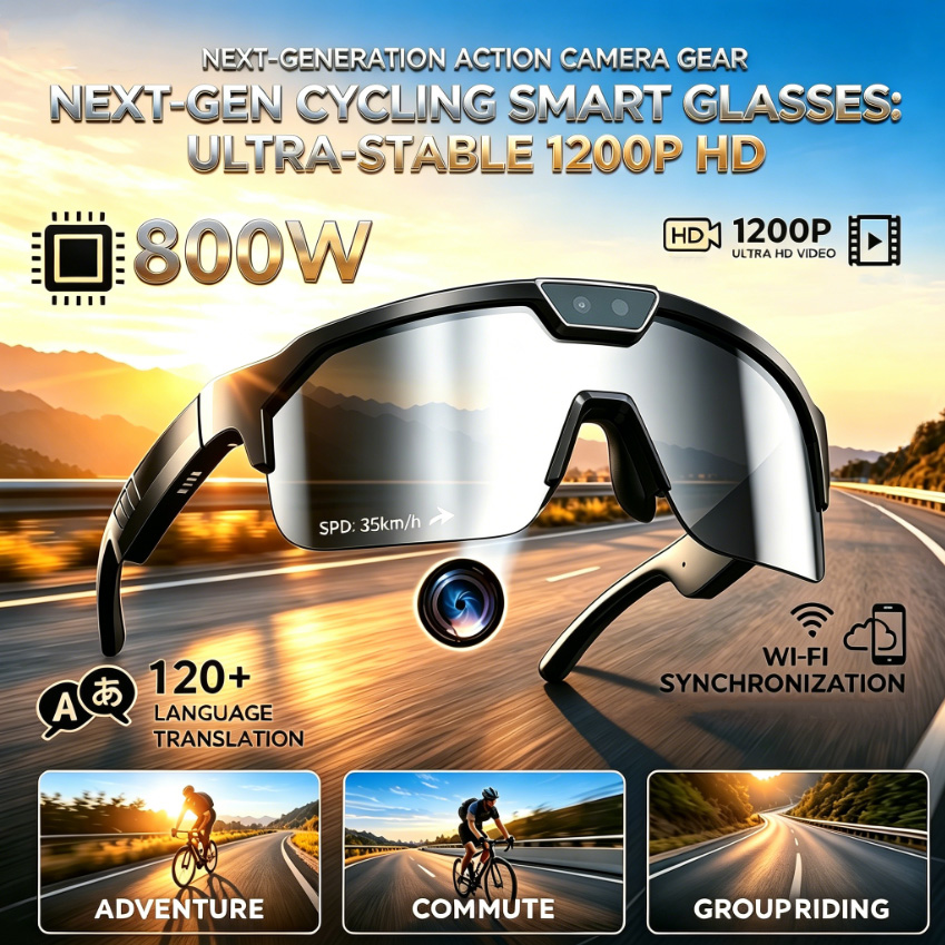 2026年サイクリンググラス、800万画素HDカメラ搭載、U - Outdoor Sport Glasses のレビューと価格