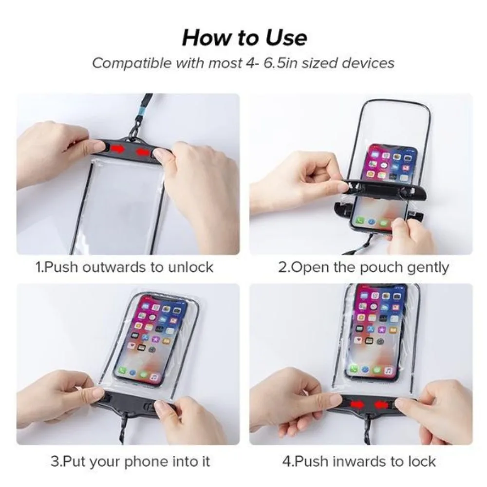 アウトドアスポーツ用防水電話ポーチ - 水泳ビーチプール旅行 - Outdoor Sports Activities のレビューと価格