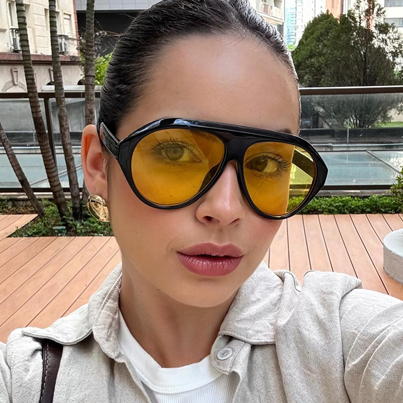 ファッションオーバーサイズパイロットサングラス レディース  - Outdoor Sport Glasses のレビューと価格