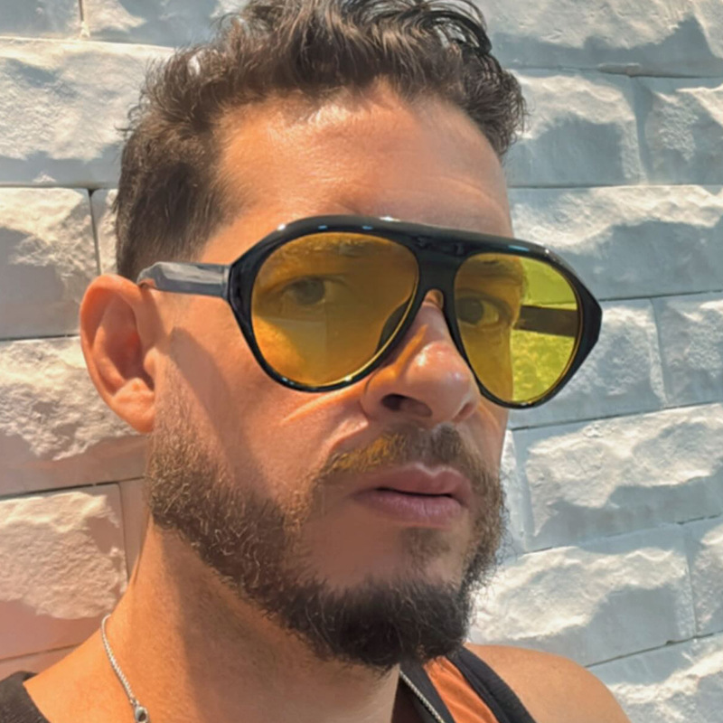 ファッションオーバーサイズパイロットサングラス レディース  - Outdoor Sport Glasses のレビューと価格
