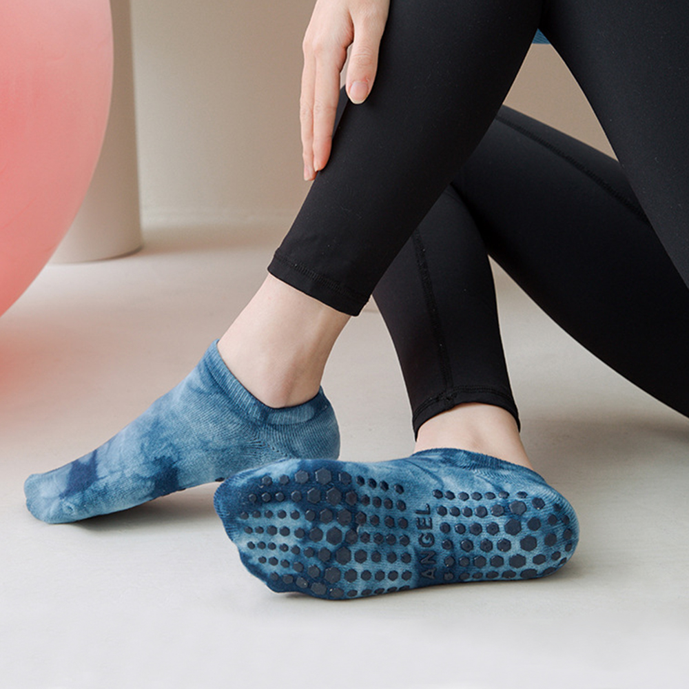 高品質綿ノンスリップヨガソックス女性のためのカラーアンクレッ - Trampoline Park Sock のレビューと価格