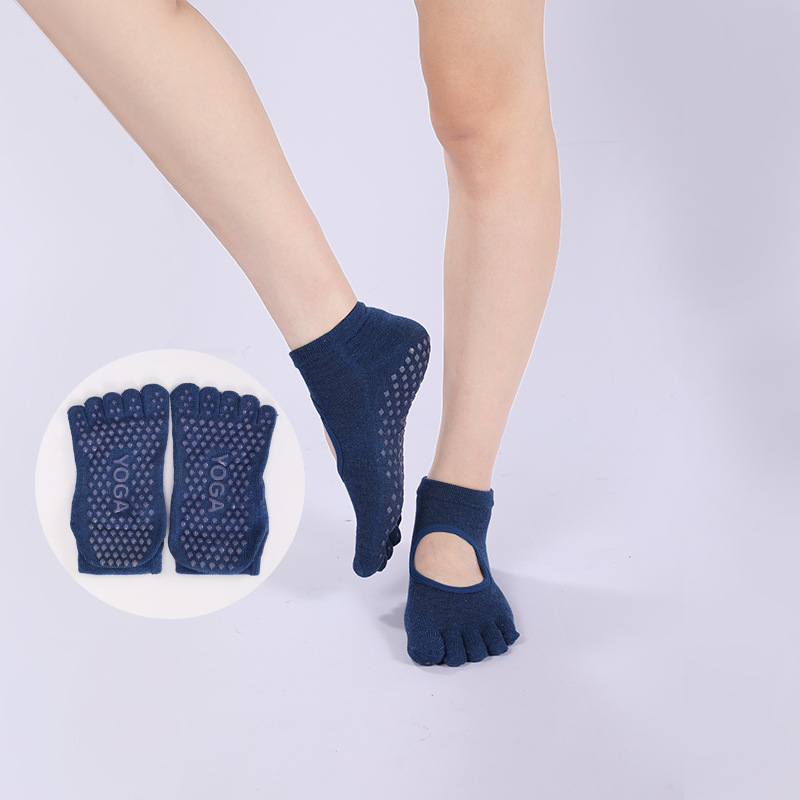 つま先が5本指のつま先が付いた,通気性,滑り止めの女性用ヨガ - Trampoline Park Sock のレビューと価格