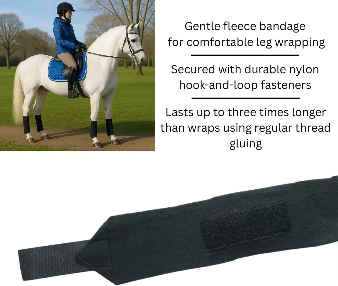 新しい馬用ラップ 2.5m ソフトフリース ポロラップ 馬用 - Polo Wraps Fleece のレビューと価格