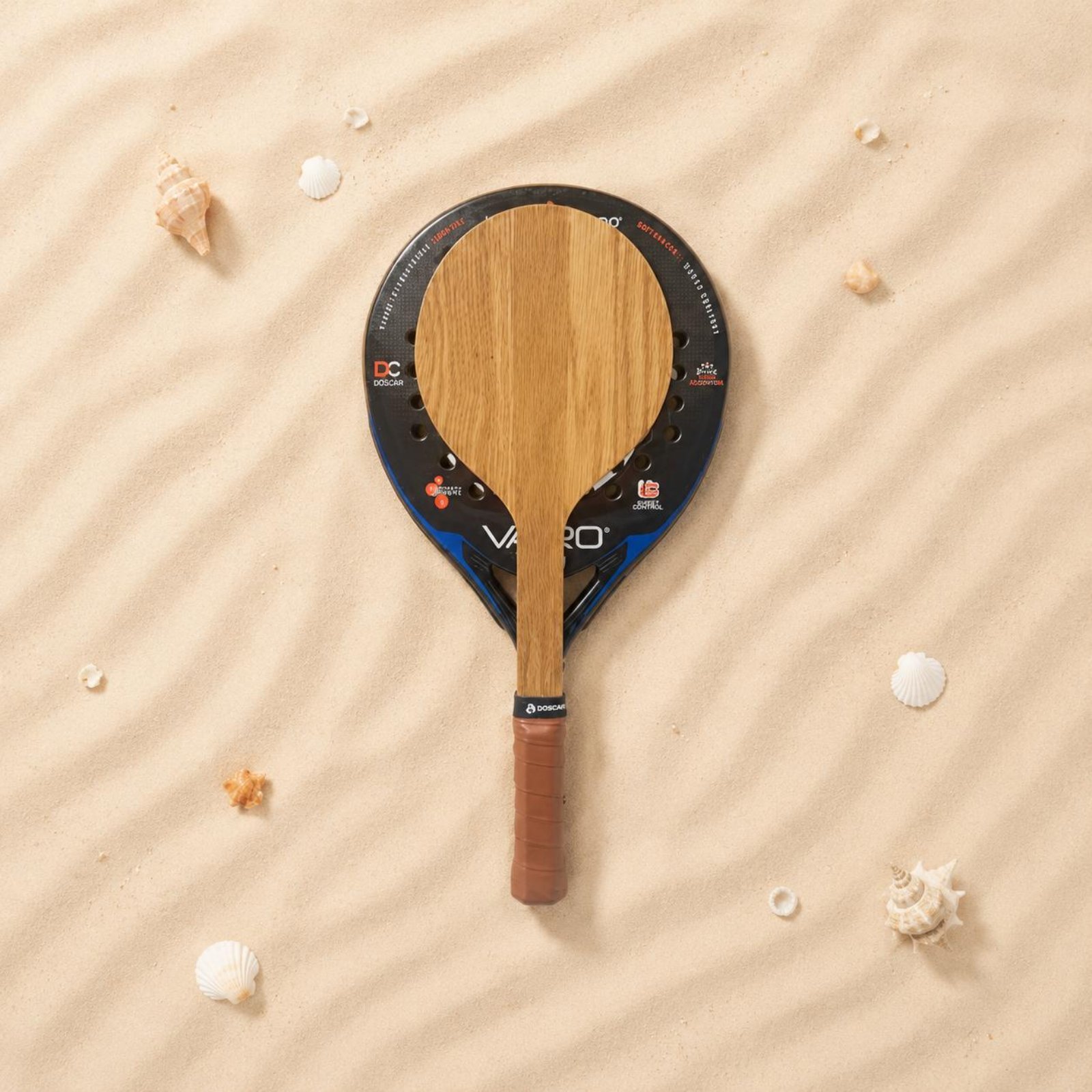 木製ビーチテニスラケット ビーチトレーニングラケット 快適な - Outdoor Sports Accessories のレビューと価格
