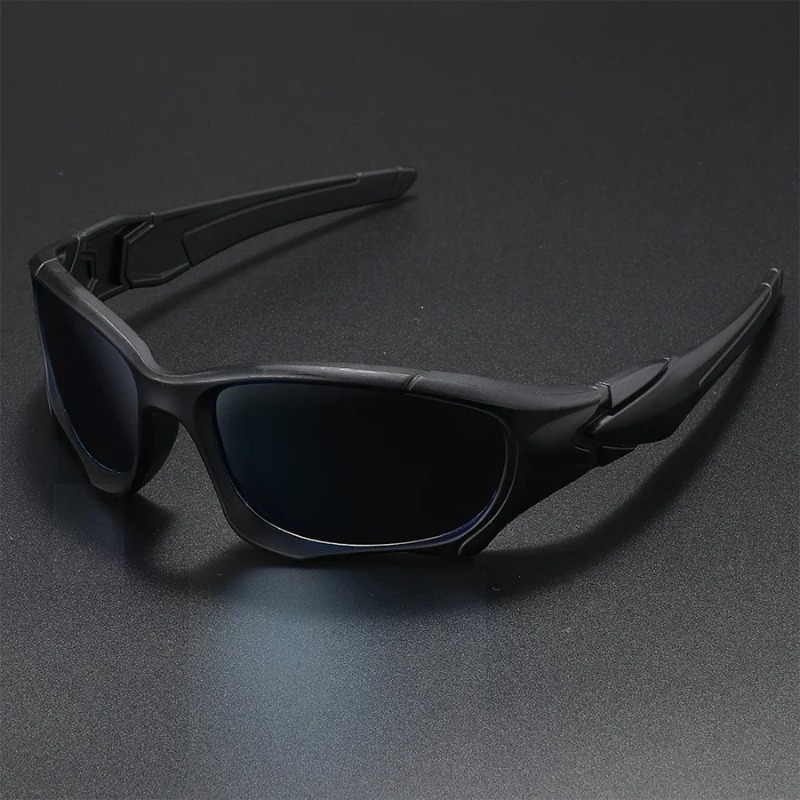 新しいアウトドアスポーツ偏光サングラス男性カーブカットフレー - Outdoor Sport Glasses のレビューと価格