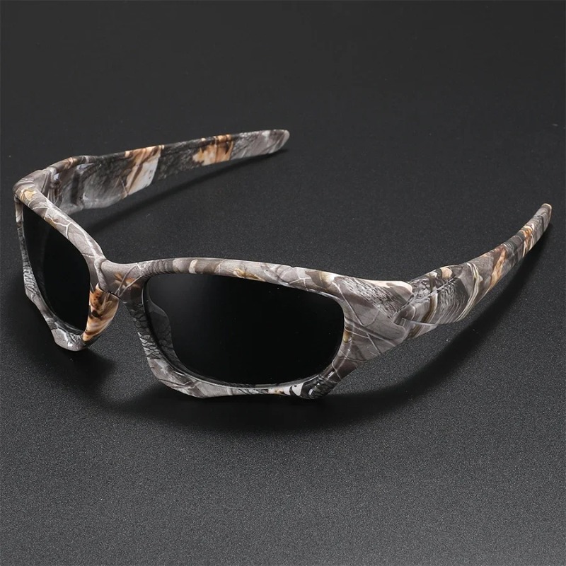 新しいアウトドアスポーツ偏光サングラス男性カーブカットフレー - Outdoor Sport Glasses のレビューと価格