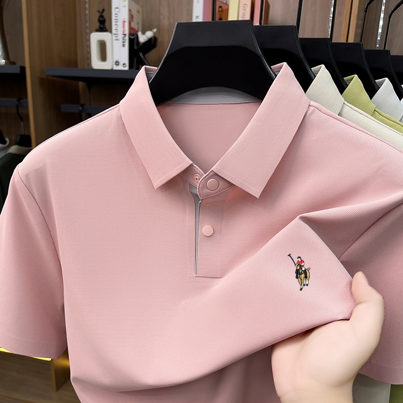 豪華男性の定番ブランドファッション馬術刺繍半袖Tシャツ夏の新 - Polo Shirt Equestrian のレビューと価格