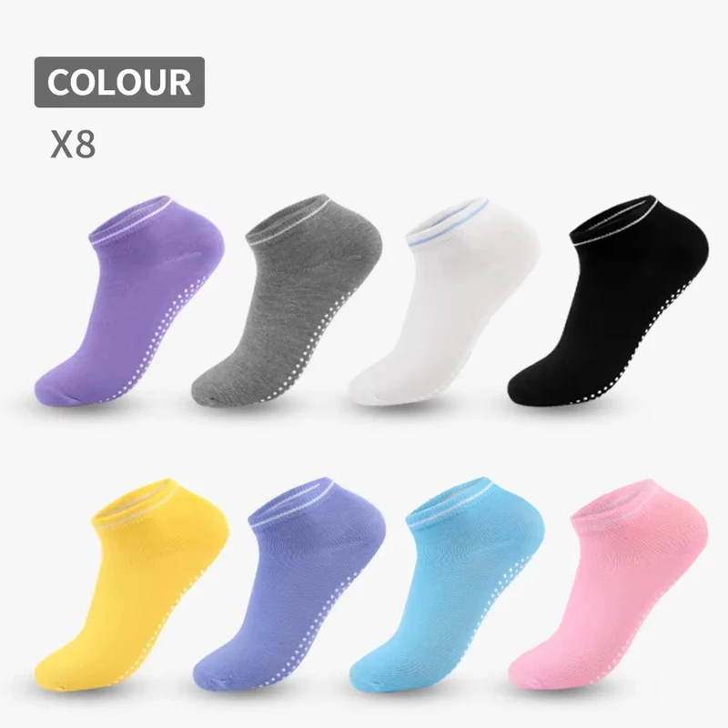 1-3 ペア女性用滑り止め靴下トランポリンヨガソックス綿通気 - Trampoline Park Sock のレビューと価格
