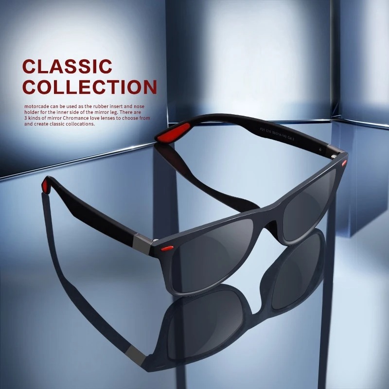 クラシックレトロ PC フレームサングラス男性屋外スポーツサ - Outdoor Sport Glasses のレビューと価格
