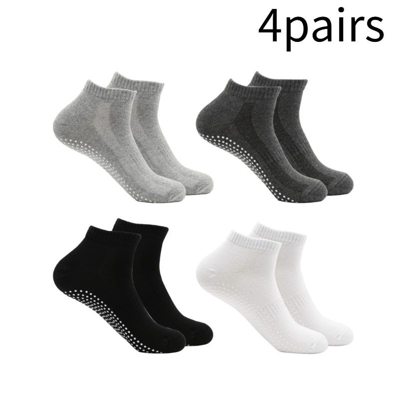 1 ペア/4 ペア黒、白、グレートランポリンヨガソックス男性 - Trampoline Park Sock のレビューと価格