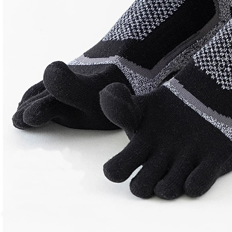 1/3/5 ペアつま先スポーツショートソックス男性厚い圧縮メ - Outdoor Sport Hose のレビューと価格
