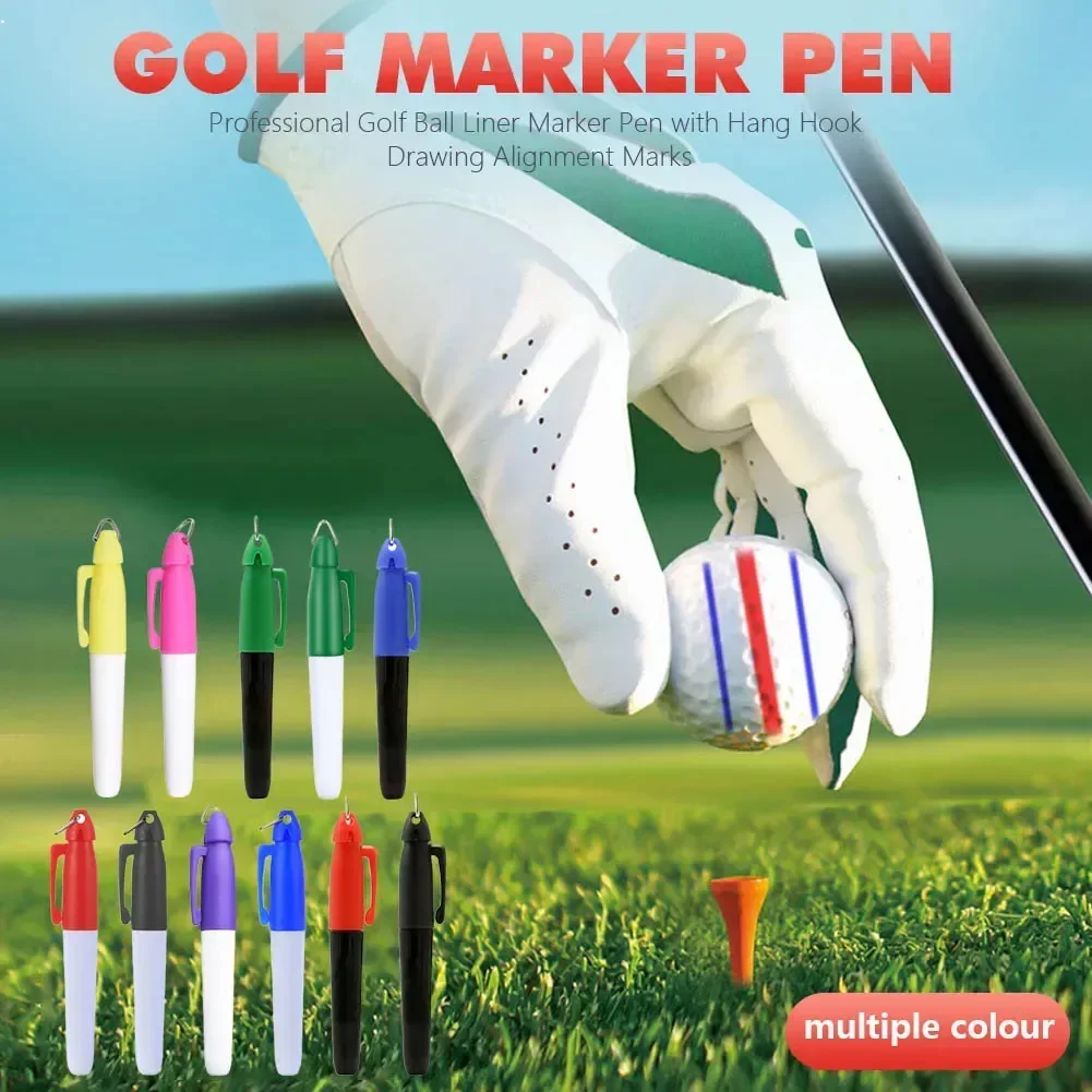 プロのゴルフボールライナーマーカーペンハングフック描画アライ - Outdoor Sport Drawing のレビューと価格