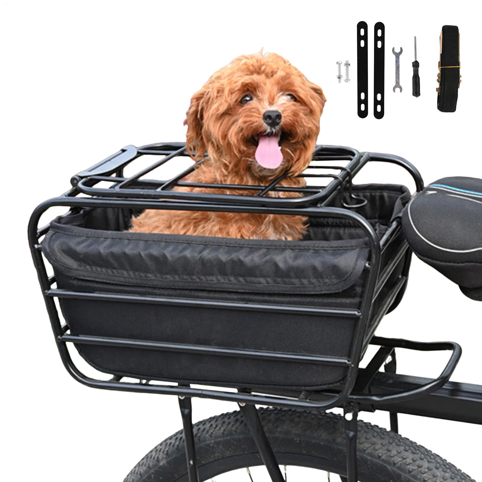 自転車リアバスケット、頑丈な自転車用リアオーガナイザー、ペッ - Outdoor Sport Gear のレビューと価格