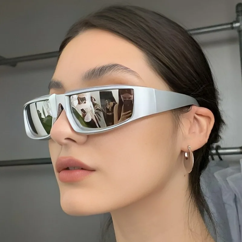 保護メガネ人気の Y2k 女性用サングラスユニークなスポーツ - Outdoor Sport Glasses のレビューと価格