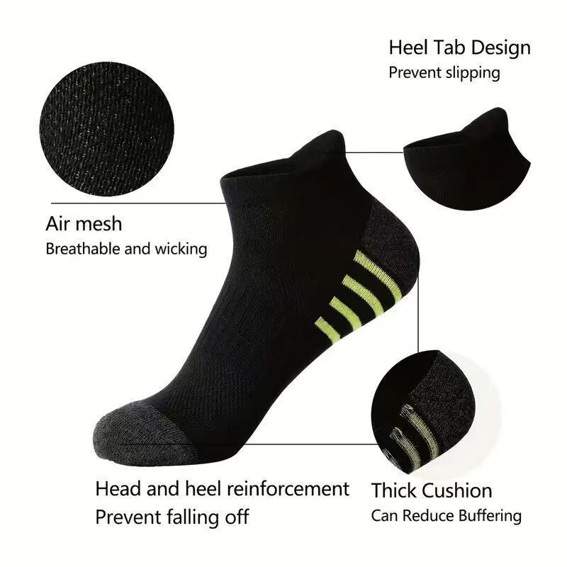 12/24 ペアメンズスポーツソックス通気性快適な黒、白レジ - Outdoor Sport Hose のレビューと価格